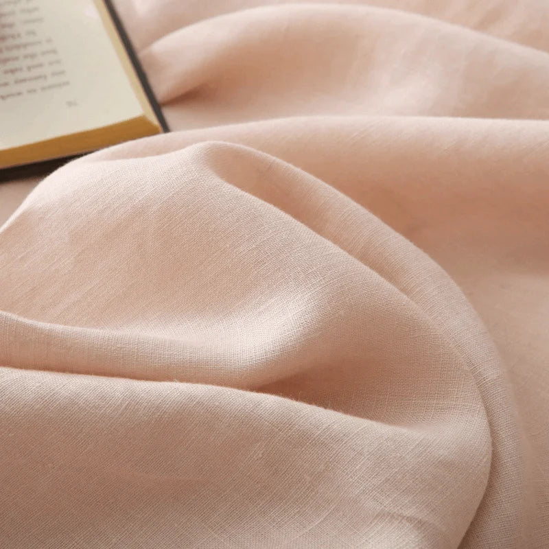 100% Pure French Linen Flat Sheet | Stone-Washed OEKO-TEX Certified Top Sheet for Hot Sleepers (1 PC)