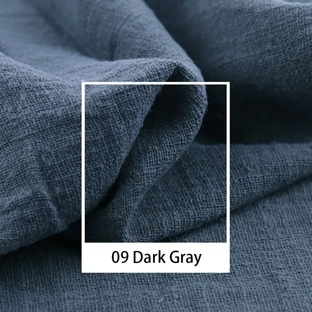 Eco-Friendly Natural Linen Cotton Cambric Fabric – Soft, Breathable & Quick-Dry Textile for DIY Clothing, Curtains & Patchwork | CA1014