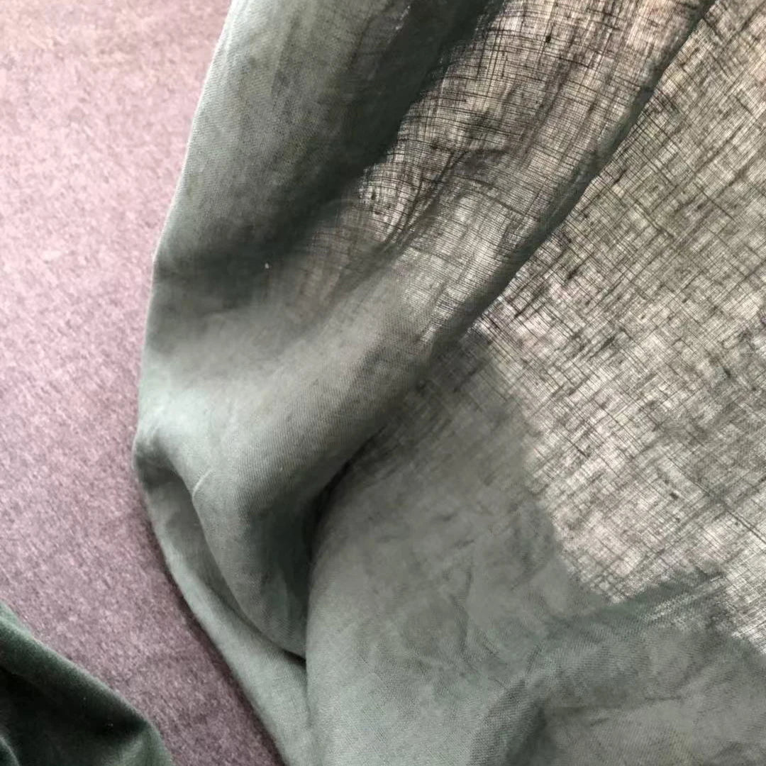 100% linen Semi-Sheer Linen Drapes | CD1036