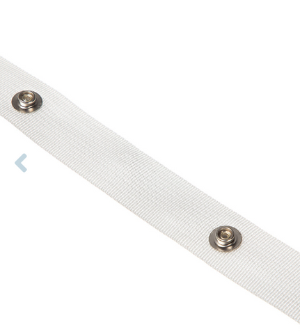 Heavy Duty White Ripplefold Nylon Snap Tape By The Yard/ 4 1/2" Spacing/100% Fullness/CH1003