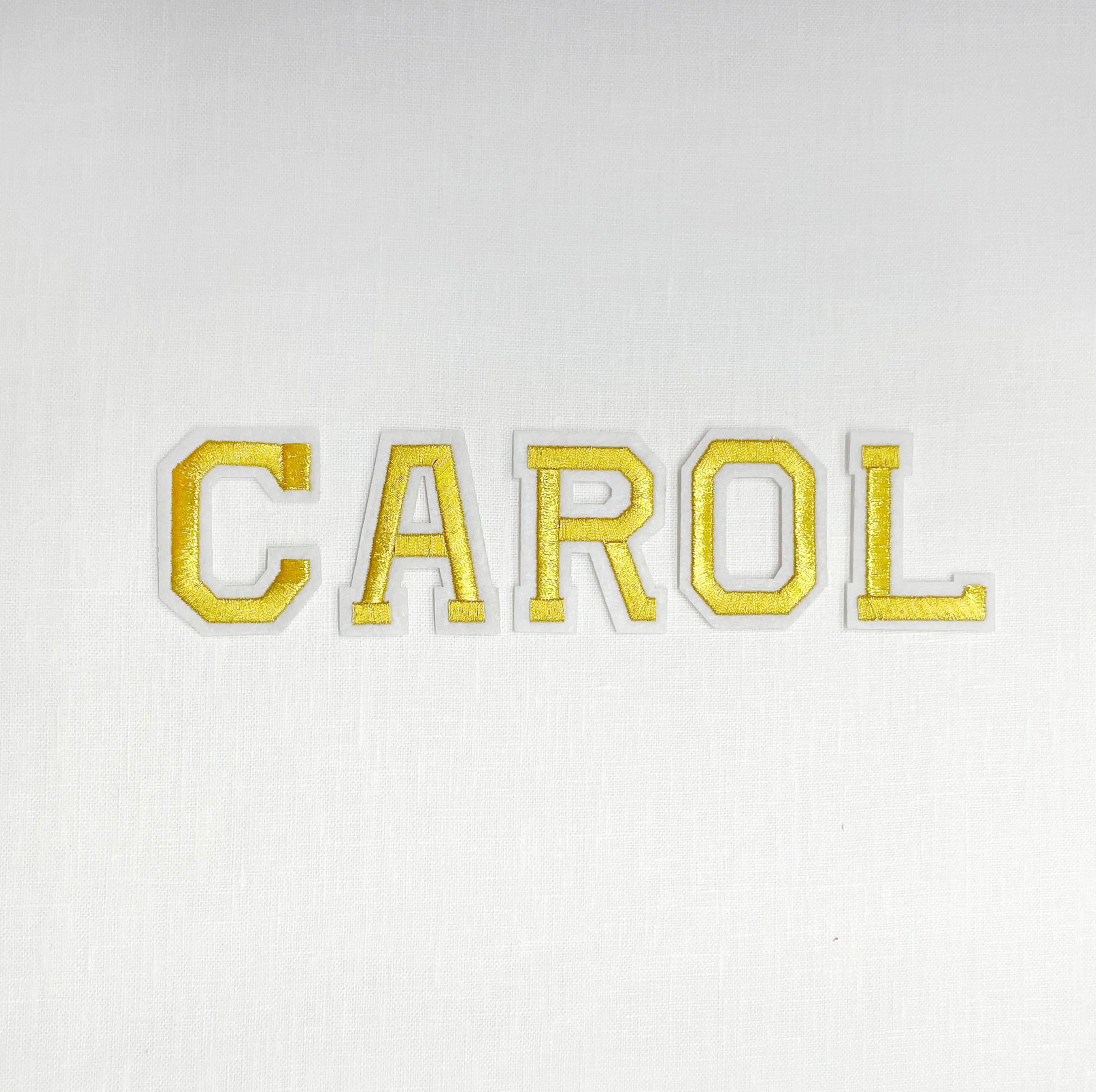 Personalized Name 100% Natural Linen Flat Roman Shade For Kid's & Nursery Room