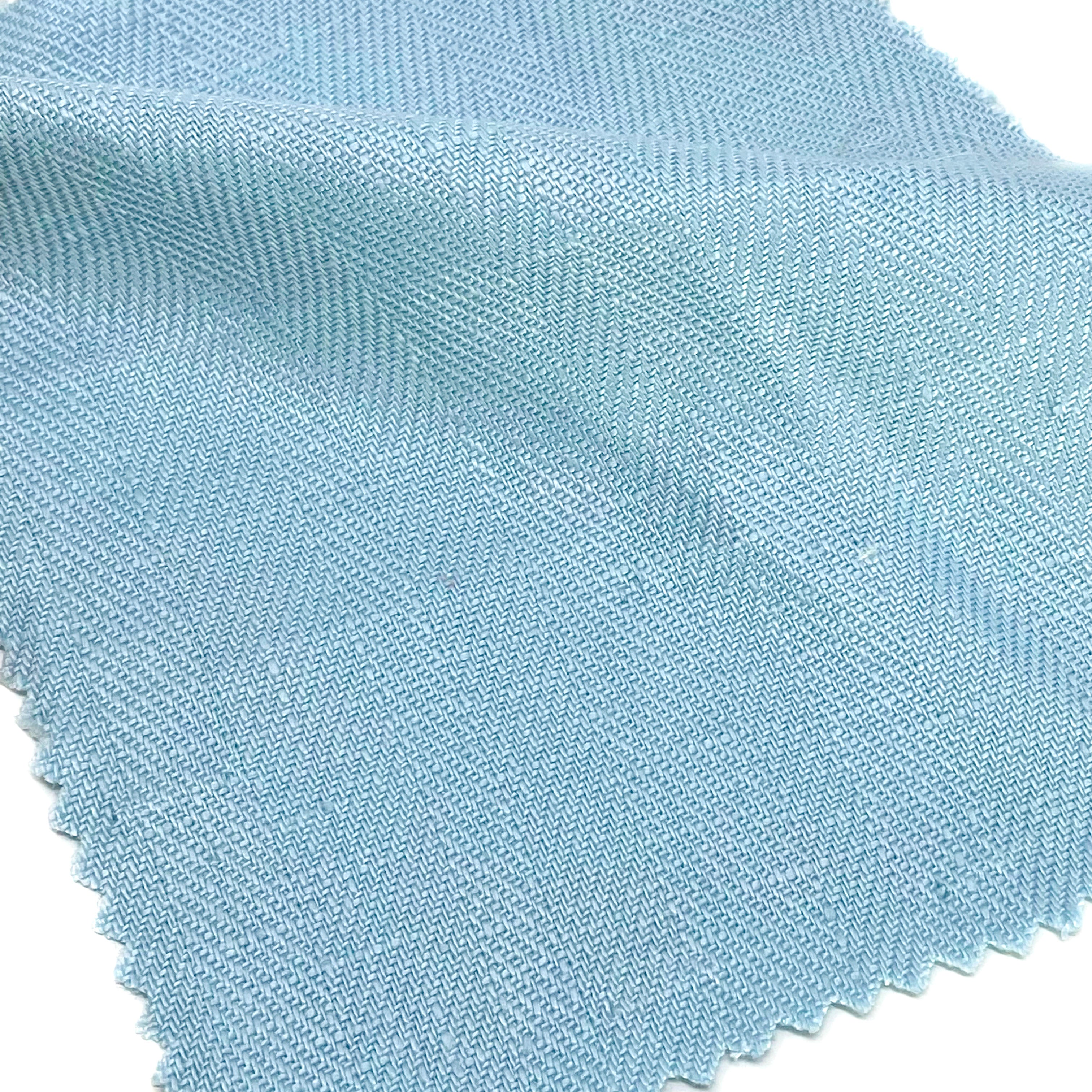 Herringbone 100% Natural Linen Fabric / 55" Width / CL1047