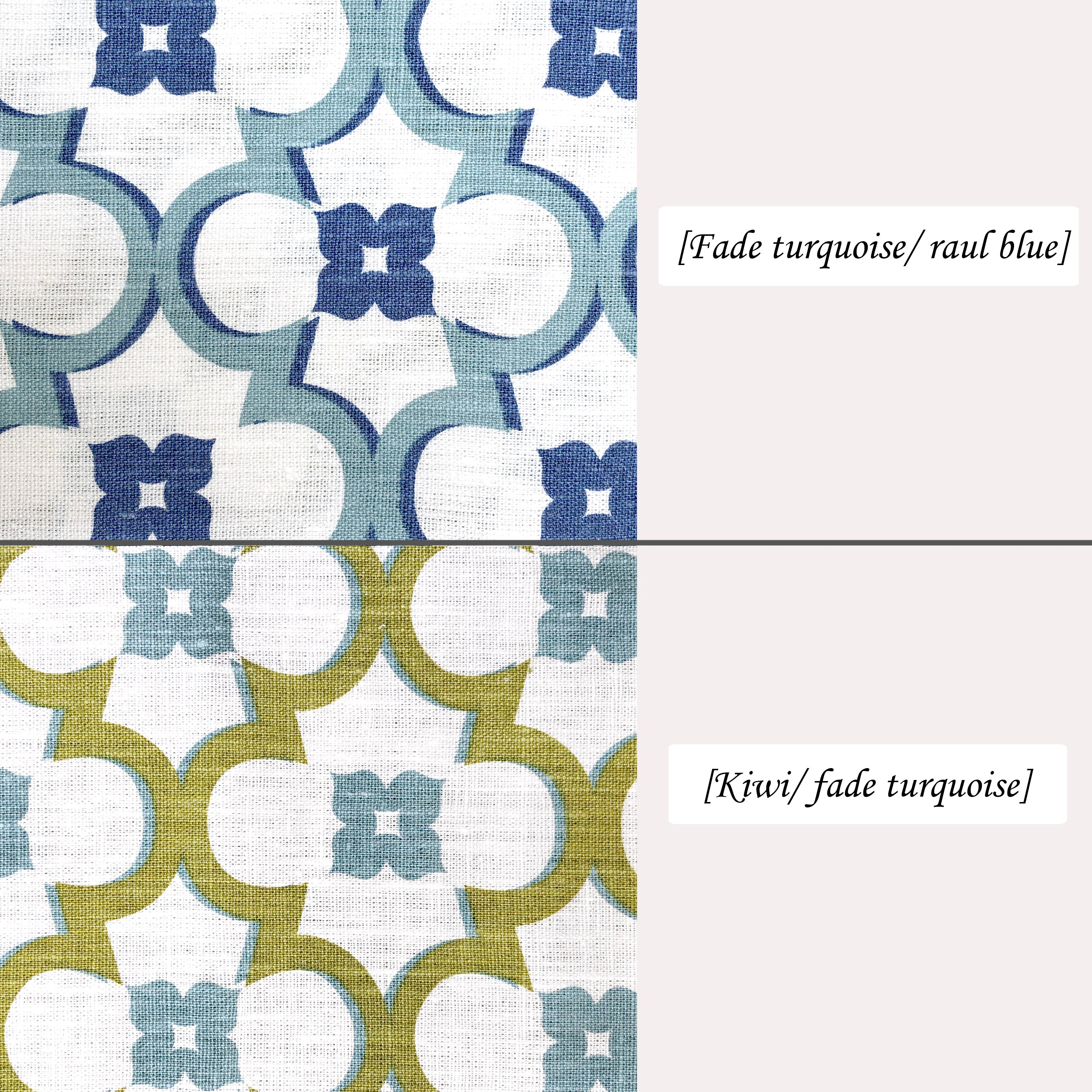 Riviera Floral Damask Linen Relaxed Roman Shade