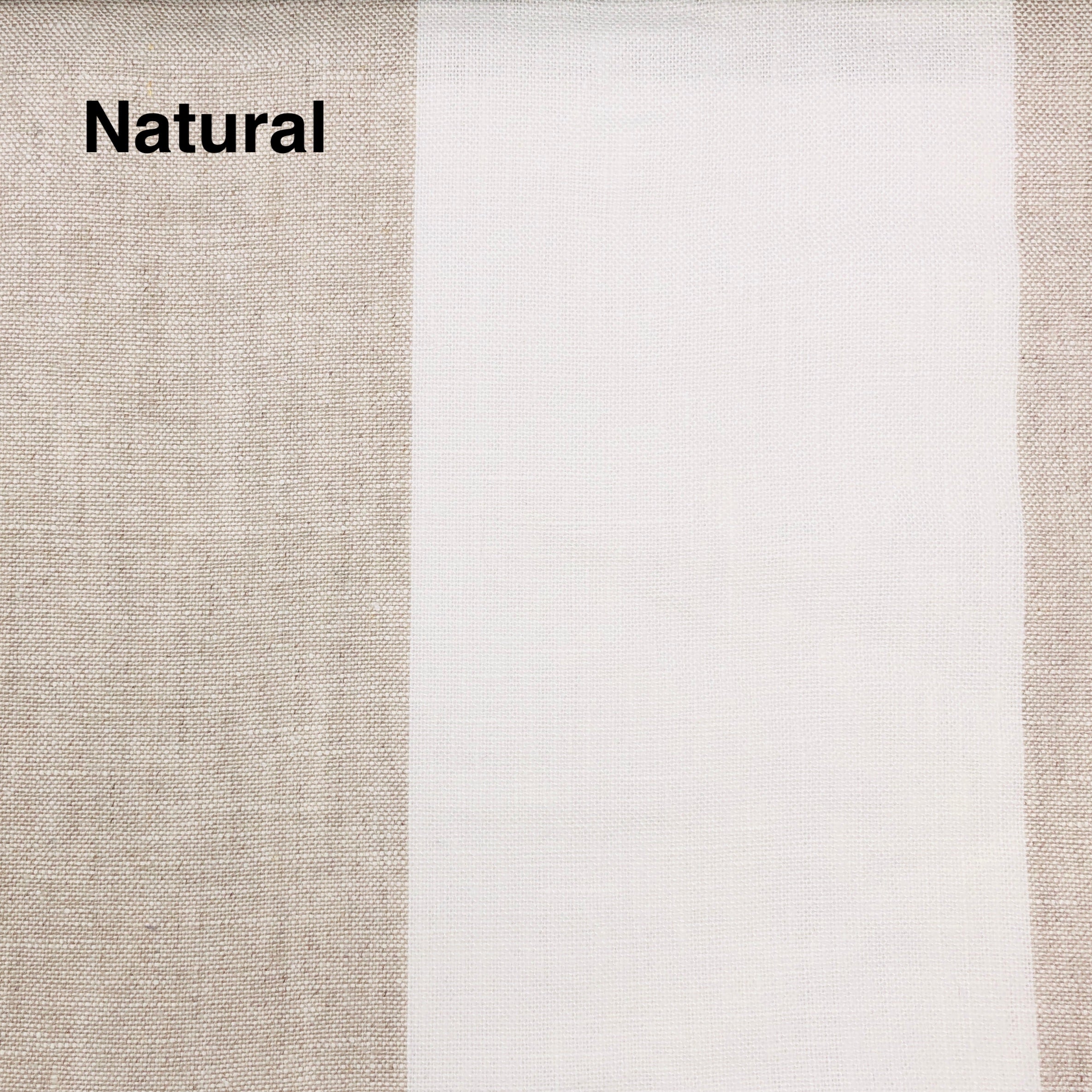 5" Wide Stripe 100% Natural Linen Fabric / 55" Width / CL1026