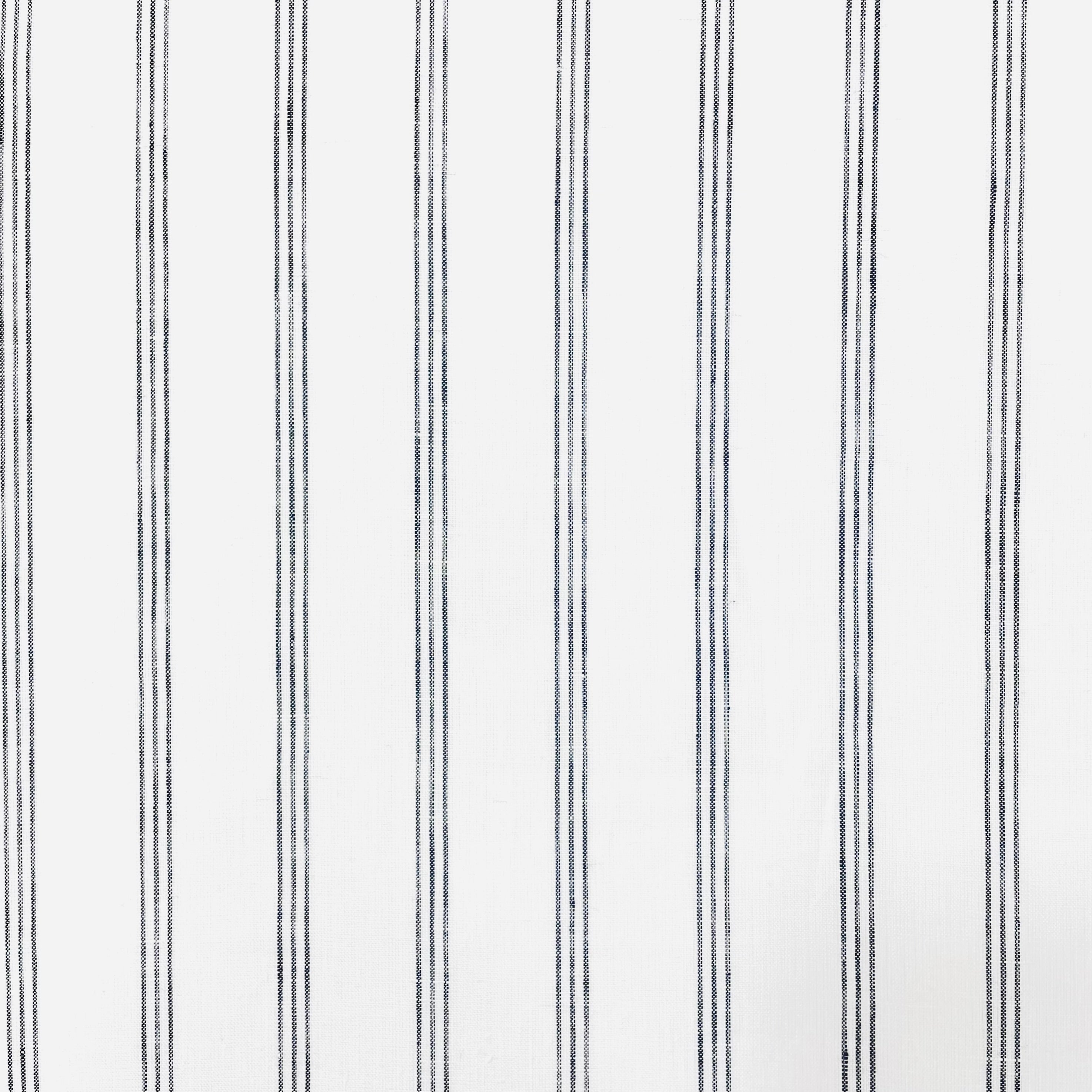 3 Thin Stripes Dark Grey 100% Natural Linen Fabric by the Yard / 53" Width / CL1044