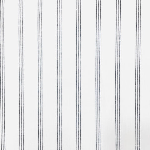 3 Thin Stripes Dark Grey 100% Natural Linen Fabric by the Yard / 53" Width / CL1044