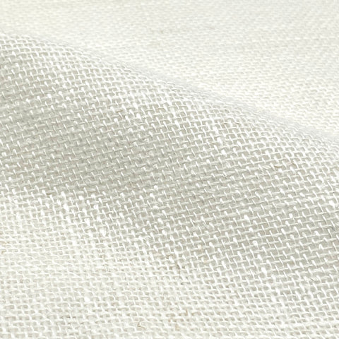 White & Ecru 100% Sheer Linen Fabric By The Yard/CL1054