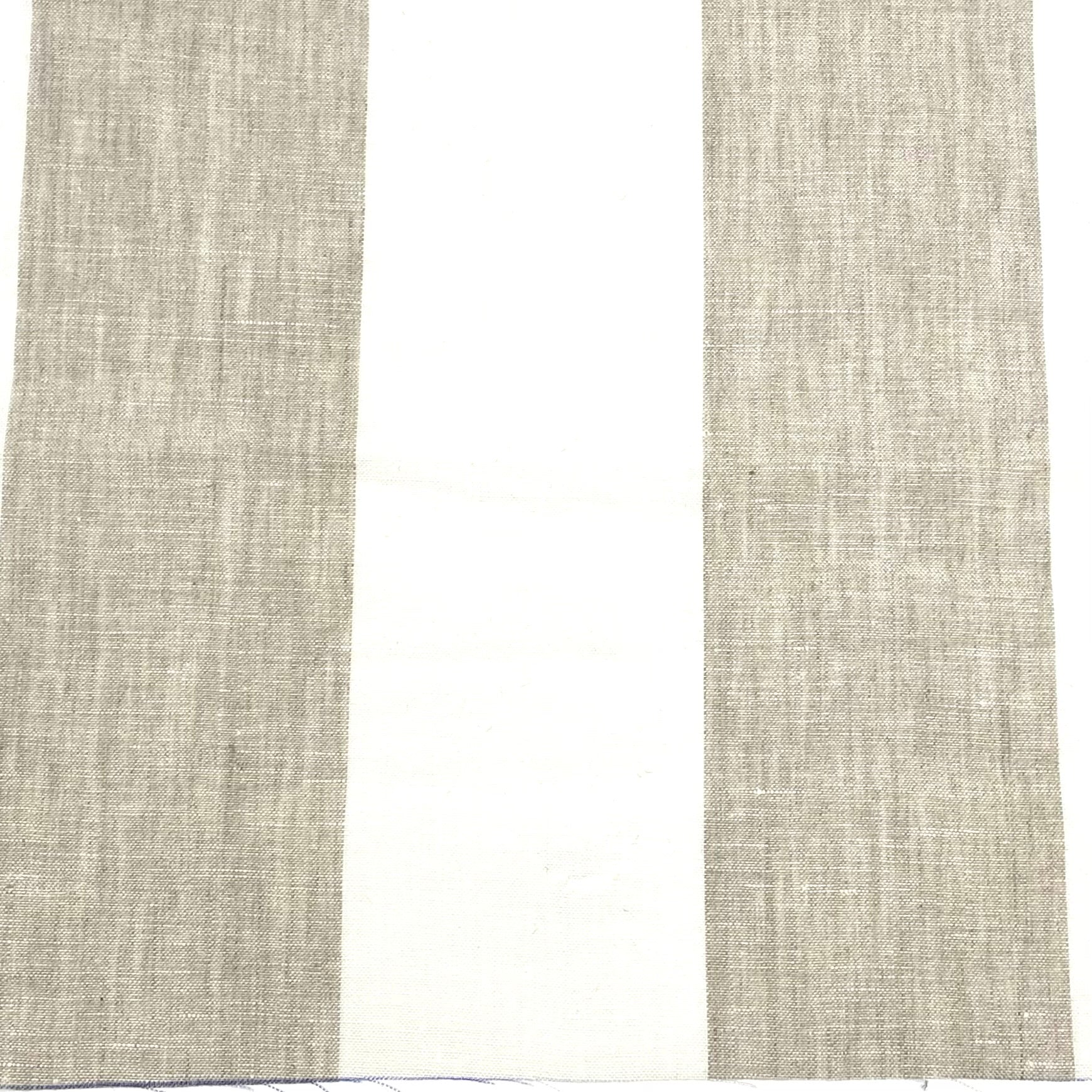 3" Stripe 100% Natural Linen Fabric By The Yard/CL1055