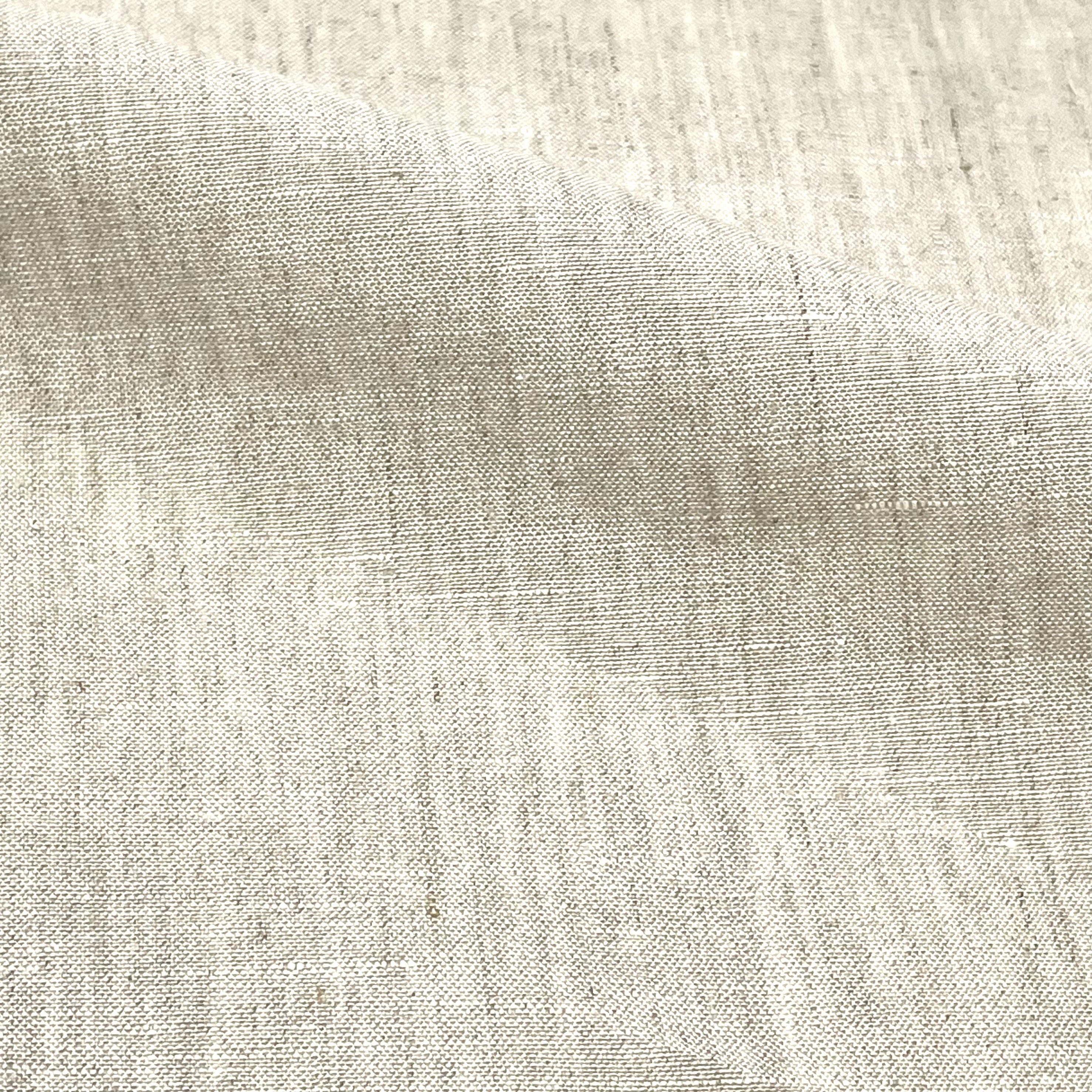 Solid Double Width 100% Natural Linen Fabric by the Yard / 118" Wide / CL1056