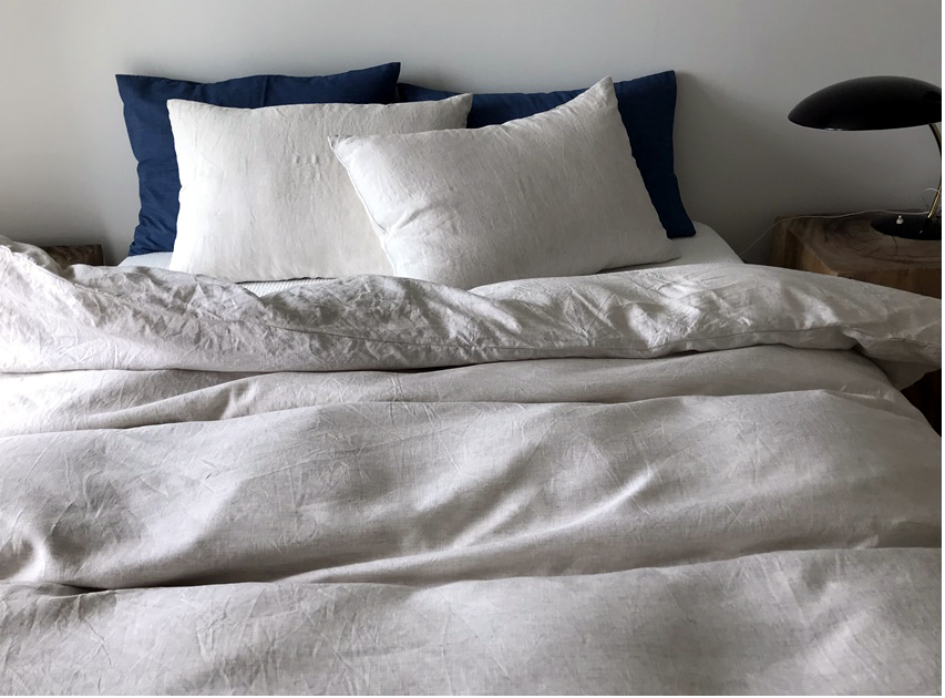 Natural Stonewashed Duvet Cover Set Organic 100% French Linen