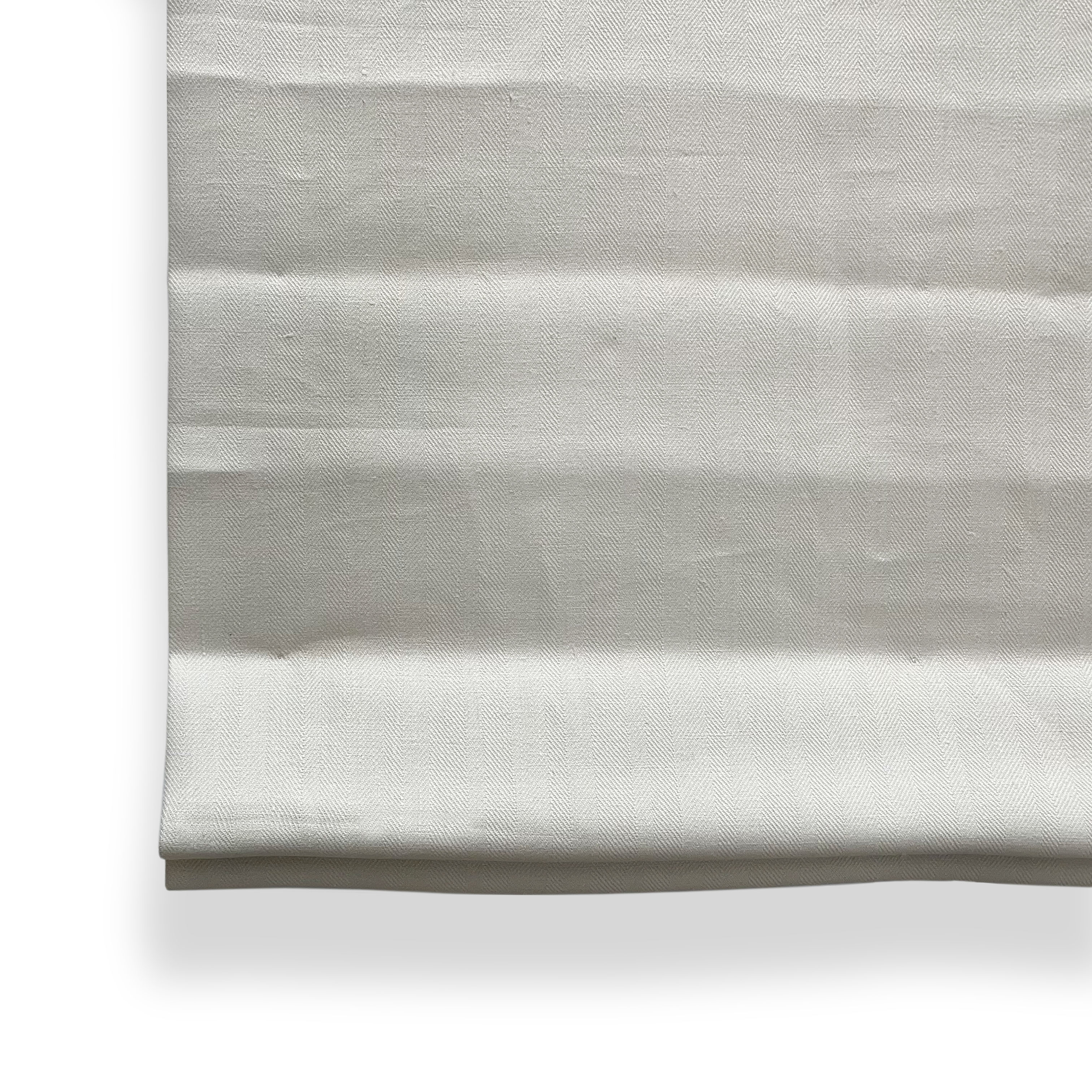 Herringbone Pattern 100% Natural Linen Flat Custom Farmhouse Modern Roman Shade/CL1047