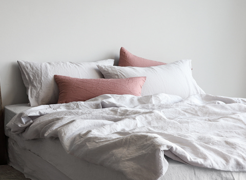 Natural Stonewashed Duvet Cover Set Organic 100% French Linen