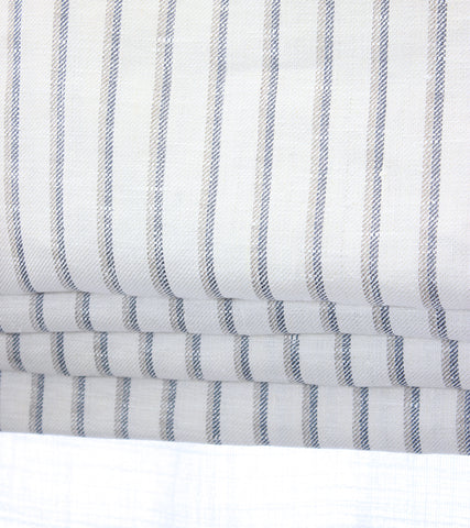 Geometric Embroidery Blend Linen Flat Roman Shade/CL1144