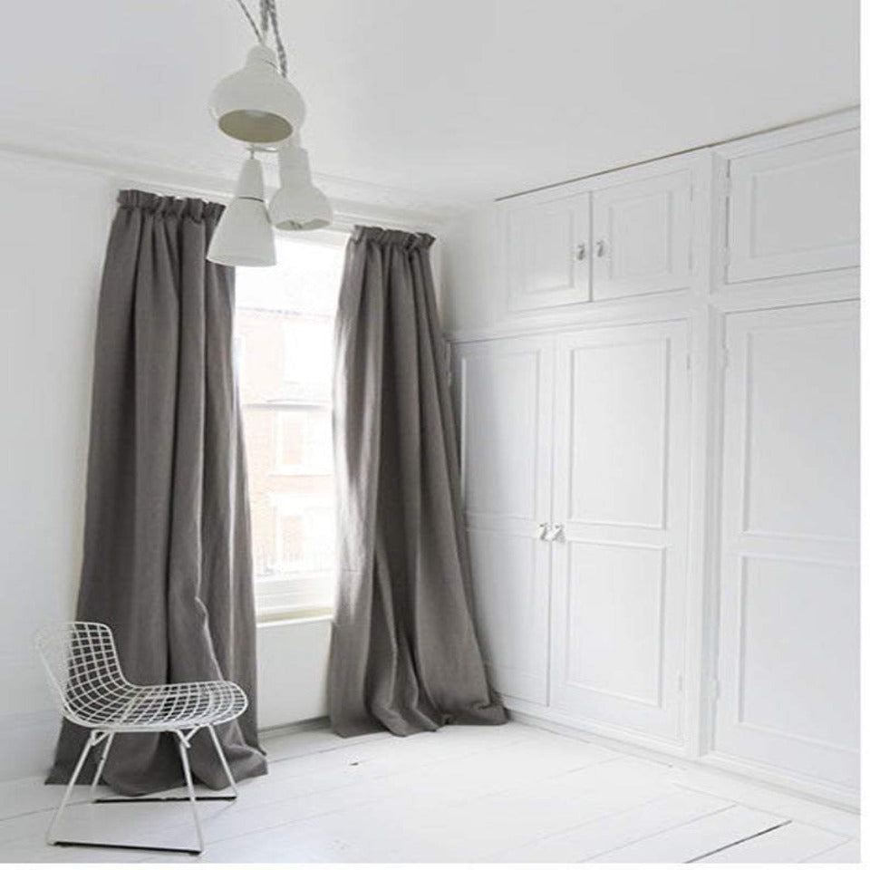 100% Linen Pleated Drapery Curtain/CL1010