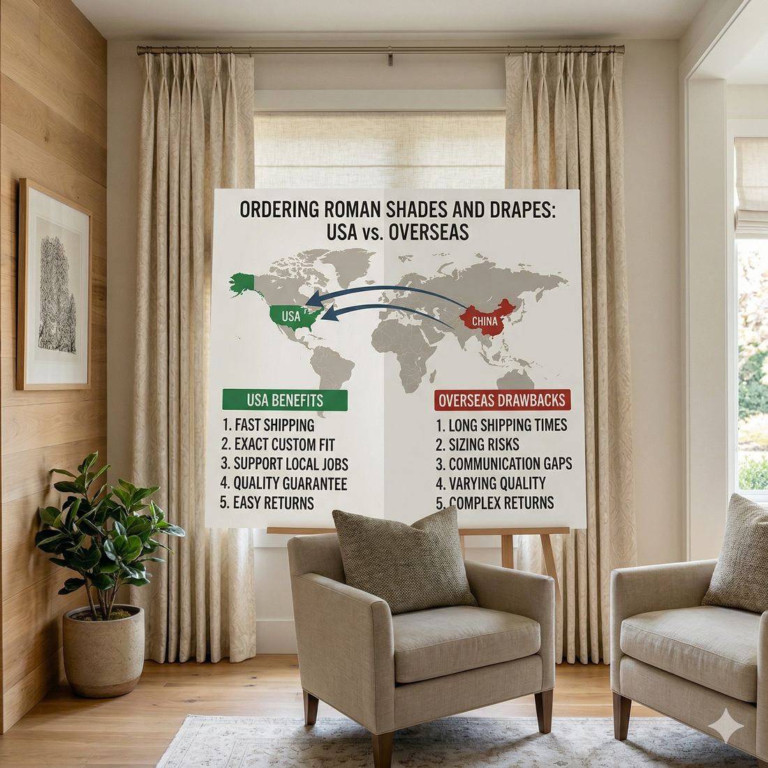 Why Ordering Window Treatments in the USA Is a Smarter Investment Than Buying Overseas