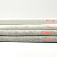 Stain Resistant Medium Heavy Weight 100% Linen Weave Fabric By The Yard / 54" Width / CL1124