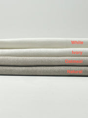 Stain Resistant Medium Heavy Weight 100% Linen Weave Fabric By The Yard, Curtain, Drapery, Table Top, 54" Width/CL1124