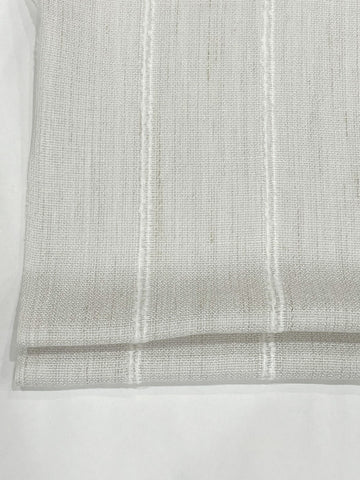 Embroidery Sheer Stripe Linen Flat Relaxed Casual Roman Shade, Farmhouse contemporary Roman Shade/CL1060