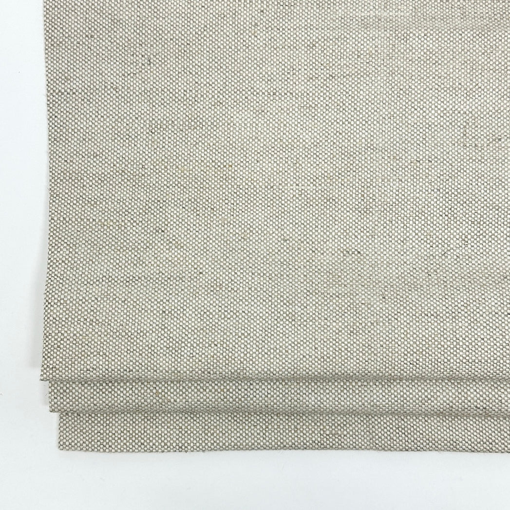 Solid Blend Medium Weight Linen Flat Roman Shade, CL1038