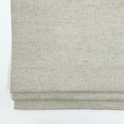 Solid Blend Medium Weight Linen Flat Roman Shade, CL1038