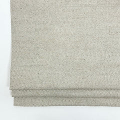 Solid Blend Medium Weight Linen Flat Roman Shade / CL1038