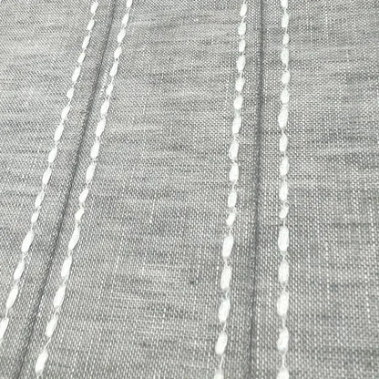 Embroidered Dots Stripes Sheer Linen Fabric by the yard, 54"Width, CL1126