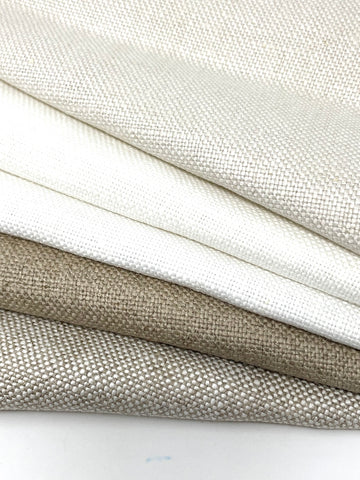 5" Striped Natural Linen Fabric By The Yard, Curtain, Drapery, Table Top, 57" Width/CL1076