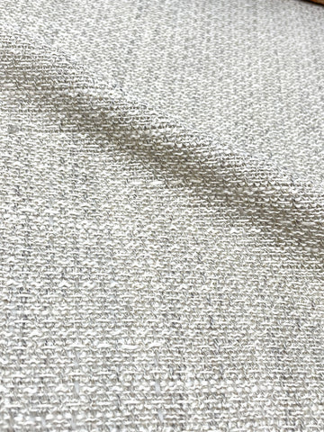 Mesh Net Sheer Blend Linen Fabric By The Yard, White, Ivory, Oatmeal, Curtain, Drapery, Table Top, 59" Width/CL1132