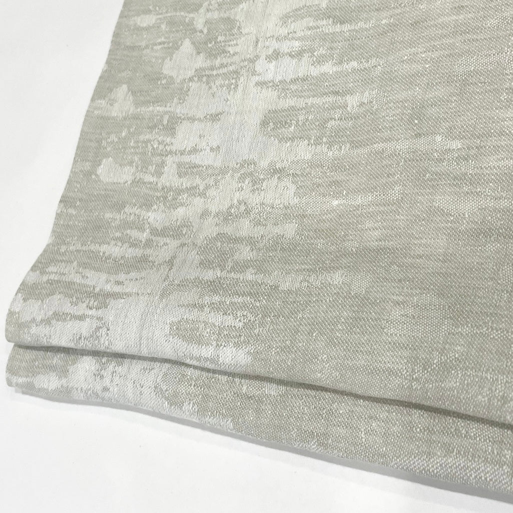Irregular Geometric 100% Linen Flat Roman Shade, CL1119