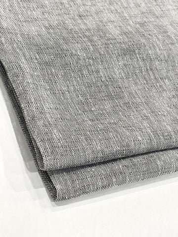 Dark Gray White 2 Color Combo Linen Relaxed Roman Shade/CL1010