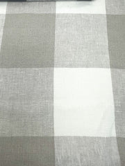 Checkered Multi Color 100% Linen Fabric By The Yard, Curtain, Drapery, Table Top, 54" Width/CL1125