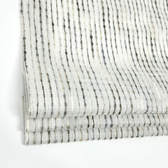 Dot Embroidery Gray Sheer Linen Flat Casual Roman Shade / CL1032