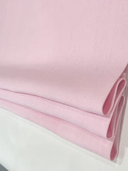 Pink Herringbone Pattern 100% Natural Linen Flat Custom Roman Shade / CL1047