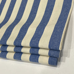 100% Cotton British Stripes Flat Roman Shade / CL1025