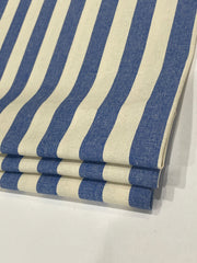 100% Cotton British Stripes Flat Roman Shade / CL1025
