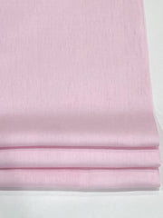 Pink Herringbone pattern 100% natural linen custom made flat roman shade.