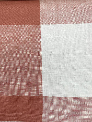 1/2" Narrow Stripe 100% Natural Linen Fabric By The Yard, Curtain, Drapery, Table Top, 55"/CL1002 Width