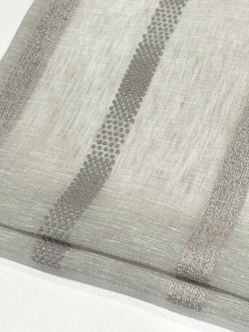 Geometric Triangle Contemporary Linen Flat Roman Shade.