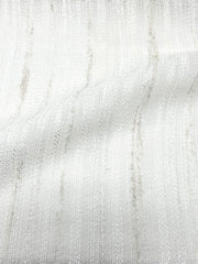 Textured Embroidery Blend Linen Flat Roman Shade / CL1098