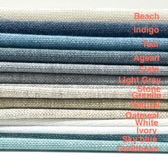 Medium Weight Blend Linen Flat Roman Shade / CL1040