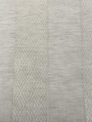 Geo Striped Blend Linen Sheer Fabric By The Yard, Curtain, Drapery, Table Top, 118" Width/CL1138