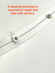 Ripplefold Curtain hardware Track, Heavy duty tracks for curtain and drapery, window treatment hardware, S Curve Drapery Track/CH1002