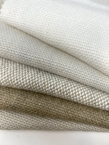Soft Medium Weighted Faux Linen Fabric By The Yard, Curtain, Drapery, Table Top, 57" Width/CL1094