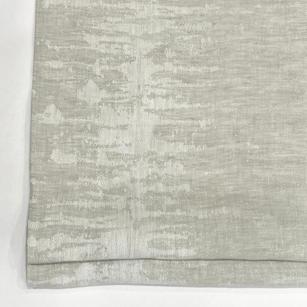 Irregular Geometric 100% Linen Flat Roman Shade, CL1119