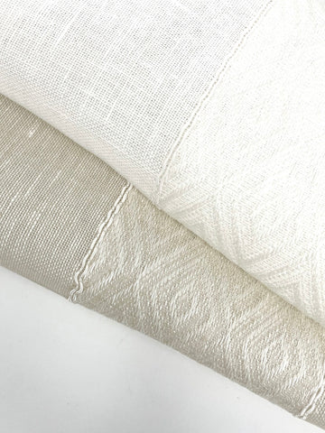 Geo Striped Blend Linen Sheer Fabric By The Yard/CL1138
