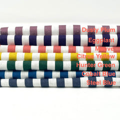 3/8" Narrow Thin Stripe 100% Natural Linen Fabric by the Yard / 57" Wide / CL1102