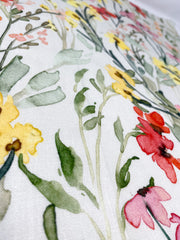 Water Color Floral Light Weight 100% Linen Fabric By The Yard, Dress, Skirt, Pant, Curtain, Drapery, Table Top, 57" Width/CL1117