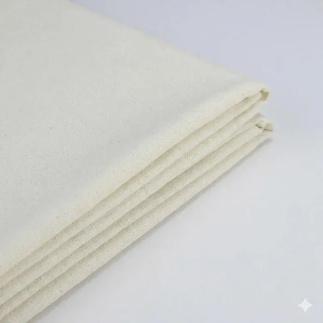 Solid Color Linen Cotton Fabric for Needlework, Embroidery and Patchwork, CA1001