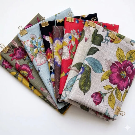 Premium Floral Hummingbird Tropical Botanical Print Blend Cotton | CA1004