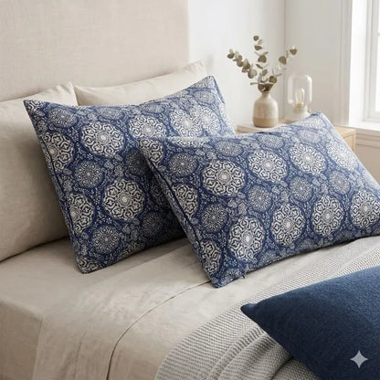 Retro Style Ethnic Wind Patterned Printed Cotton Linen Fabric, CA1008